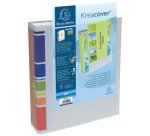 Classeur à levier Dos 70mm rembordé 2 pochettes extérieures - A4 - Blanc