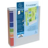 Classeur à levier Dos 70mm rembordé 2 pochettes extérieures - A4 - Blanc