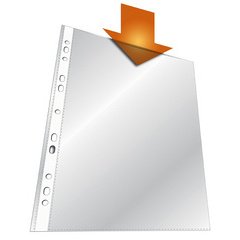Pochette perforée, A4, PP, transparent, 0,08 mm