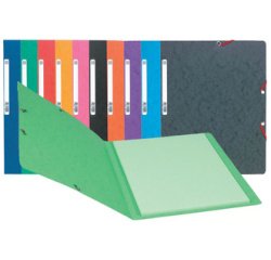 Folder Elastic w/o Flap+Label A4 Lime
