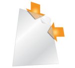 Chemises coin plastique Durable A4 polypropylène grainé 15/100e transparentes - Paquet de 50