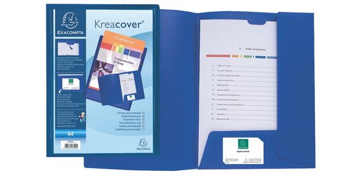 Kreacover®Personaliseerbare Presentatiemap - soepele PP - A4