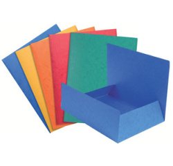 3 Flap Folder without Elastic Straps 400gsm Hard glazed mottled premium pressboard A4