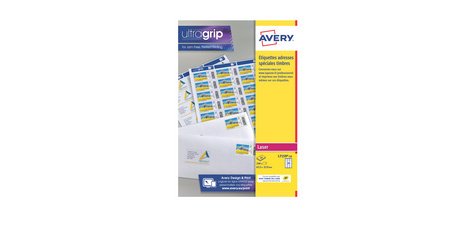 Etiquette SPECIAL pour timbres, 63,5 x 33,9 mm, blanc