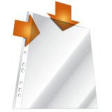 Transparante hoesjes, A4, opening bovenaan en opzij