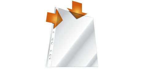 Pochette perforée, A4, ouvert en-haut et côté