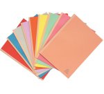 Pack of 10 cloth bound folders Forever® 320gsm - 24x32cm - Assorted colours