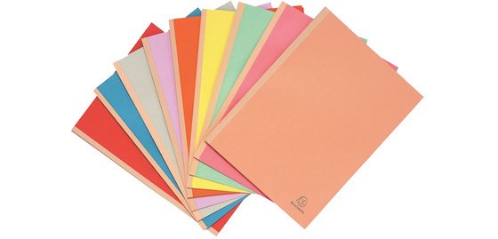 10er Packung Manila 320g Rücken 3cm Sortiert - Farben sortiert