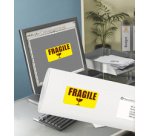 Removable label 99.1 x 38.1 mm laser Avery yellow - Box of 350