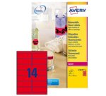 Etiquette fluorescente, 99,1 x 38,1 mm