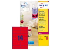 Etiquette fluorescente, 99,1 x 38,1 mm