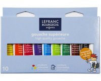 Vingerverf - kartonnen etui met 10 tubes van 10 ml