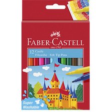 FABER-CASTELL Feutre CASTLE, étui carton de 12 pièces