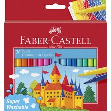 FABER-CASTELL Feutre CASTLE, étui carton de 50 pièces