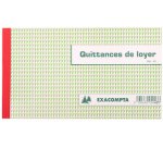  Manifold Quittances de loyer 12,5x21cm 50 feuillets tripli autocopiants - texte FR