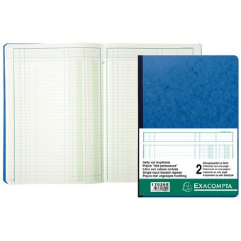Register met uitgesneden hoofd - 29,7x21cm - 3 kolommen op 1 pagina - 34 lijnen - 80 blad - Geassorteerd