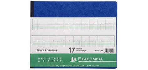 Piqûre à colonnes, 7 colonnes, 24 lignes