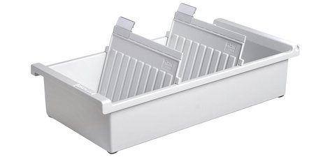 Séparateur pour bac à fiches, A7 paysage, gris clair