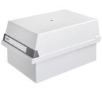 Boîte à fiches, A5 paysage, pour 800 cartes, gris clair