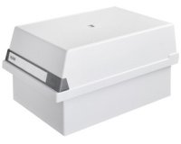 Boîte à fiches, A4 paysage, pour 1.300 cartes, gris