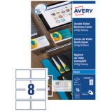 Cartes de visite Quick&Clean, 260 g/m2, blanc mat