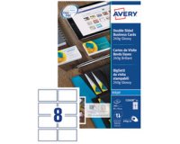 Cartes de visite Quick&Clean, 260 g/m2, blanc mat