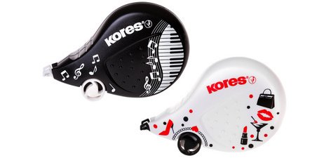 roller correcteur jetable 'BLACK & WHITE'