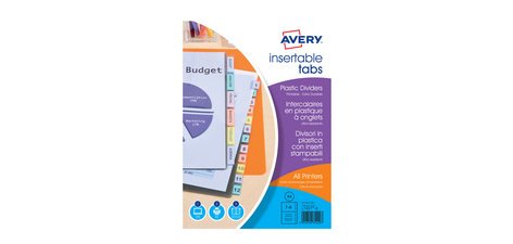 <div>Tabbed dividers, 6 tabs, PP, transparent</div>