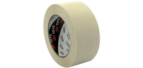 Ruban adhésif crêpé 101E, 24 mm x 50 m, papier, beige