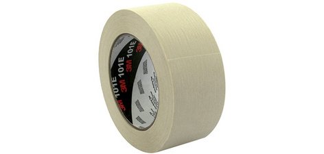 Ruban adhésif crêpé 101E, 24 mm x 50 m, papier, beige