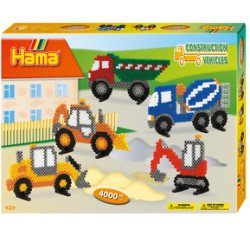 Hama Perles à repasser midi 'engins de chantier', coffret