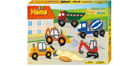 Hama Perles à repasser midi 'engins de chantier', coffret