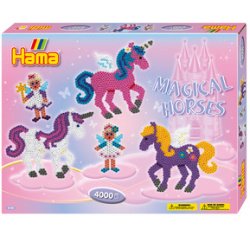 Hama Perles à repasser midi 'chevaux magiques', cadeau