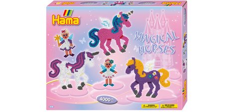 Hama Perles à repasser midi 'chevaux magiques', cadeau