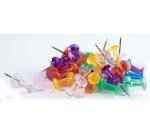 Punaises de tableau en liège, coloré, contenu: