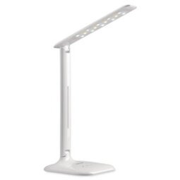 Bureaulamp met ledlicht Tropo met sokkel - wit