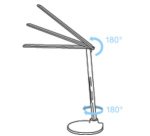 Bureaulamp met ledlicht Strato met sokkel - wit