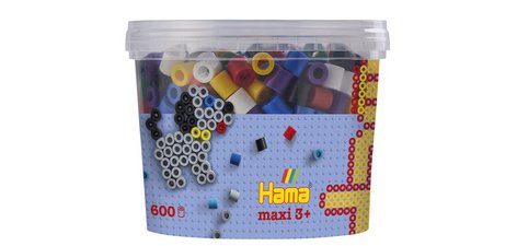 Hama Perles à repasser maxi 'mélange de couleur vive', boîte