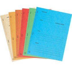 Packet of 25 pre-printed pleading folders Exacompta - 25x32 - color