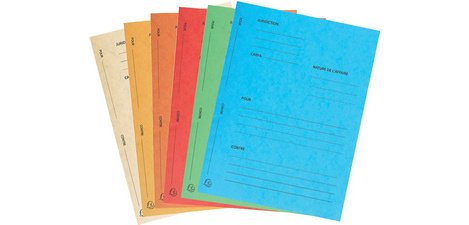 Paket mit 25 vorgedruckten Plädoyer-Ordnern Exacompta - 25x32 - Farbe