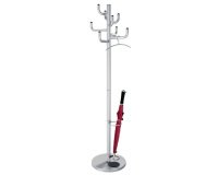 Portemanteau sur pied Sierra, 8 crochets, gris