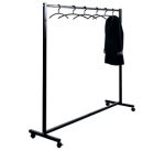 Plastic clothes hanger, black