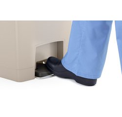 Collecteur à pédale Slim Jim, 30 litres, blanc