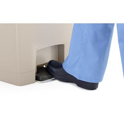 Collecteur à pédale Slim Jim, 30 litres, blanc