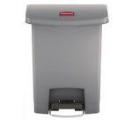 Collecteur à pédale Slim Jim, 30 litres, blanc