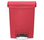 Collecteur à pédale Slim Jim, 30 litres, blanc