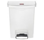 Collecteur à pédale Slim Jim, 30 litres, blanc