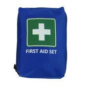 De_leina trousse de premiers soins ´first aid´, 21 pieces, bleu