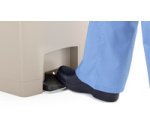 Collecteur à pédale Slim Jim, 90 litres, blanc