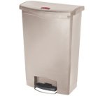 Collecteur à pédale Slim Jim, 90 litres, blanc
